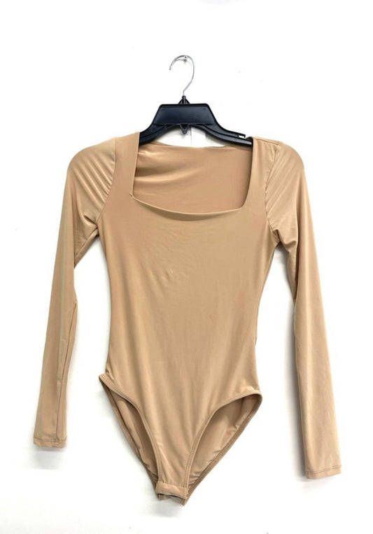 Feelin Lucky Bodysuit- Tan